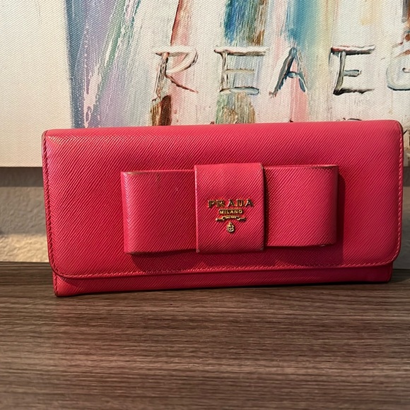 Prada Pink Wallet - Picture 1 of 8